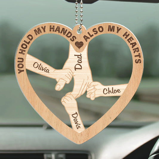 You Holds My Hands - Personalized Car Ornament