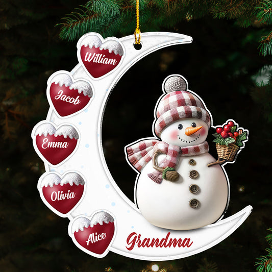 Lovely Grandma 2 - Personalized Custom Acrylic Ornament