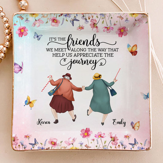 Every Chapter Better With Friends - Personalized Custom Jewelry Dish