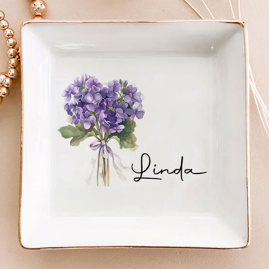 Flowers Do Not Tell They Show - Personalized Custom Jewelry Dish