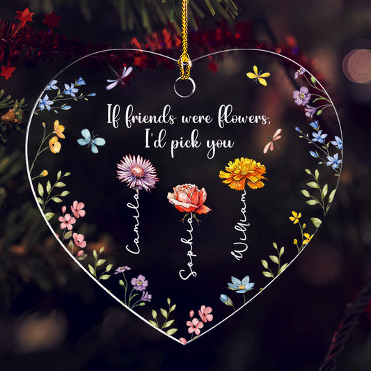 Friendship Is The Greatest Gift - Personalized Custom Acrylic Ornament