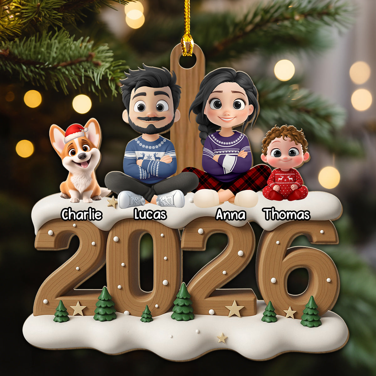 From Next Year Onwards - Personalized Custom 3D Effect Wood Ornament ...