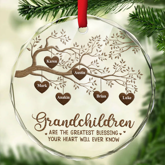 The Greatest Blessing - Personalized Custom Glass Ornament