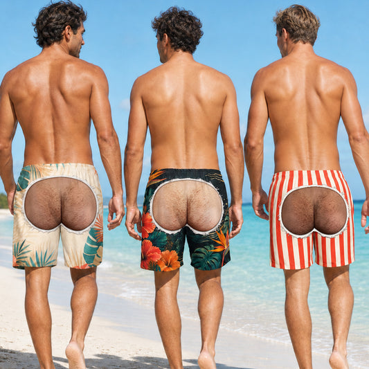 Looking Cheeky - Personalized Custom Beach Shorts
