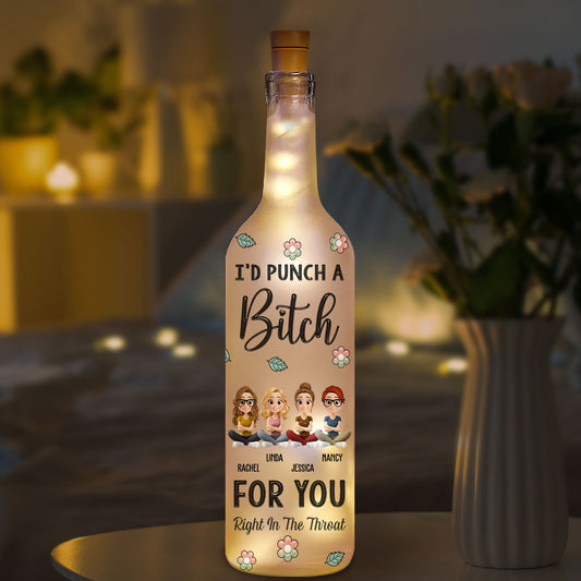 Right In The Throat - Personalized Custom Bottle Lamp
