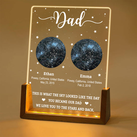 The Sky Looked Like - Personalized Custom Night Light
