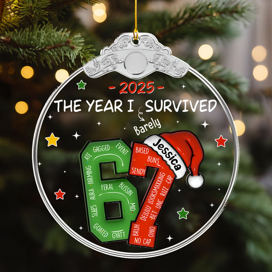 Coworker Six Seven Slang - Personalized Custom Acrylic Ornament