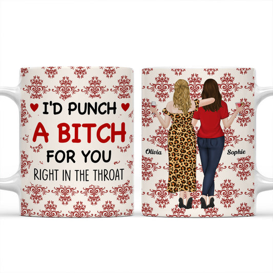 Lovely Bestie With Christmas - Personalized Custom Coffee Mug