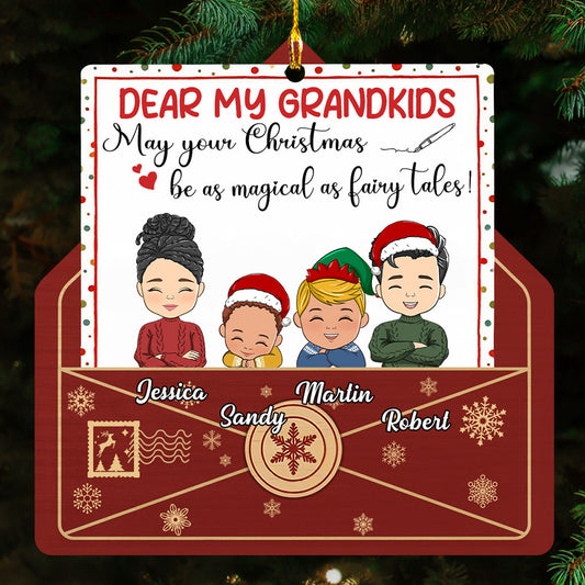 Dear My Grandkids - Personalized Custom Acrylic Ornament