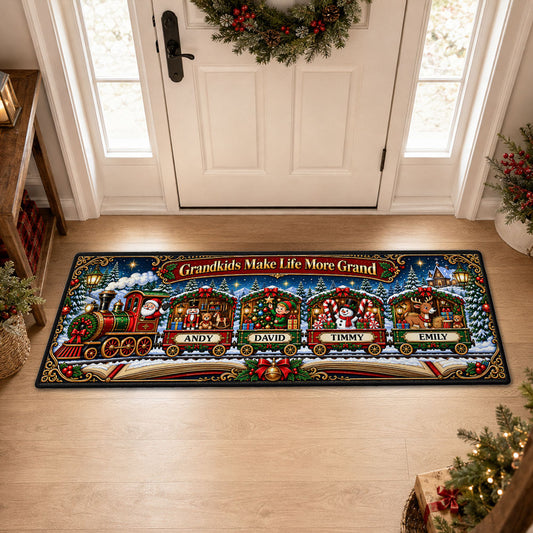 Grandkids Make Life More Grand - Personalized Runner Rug