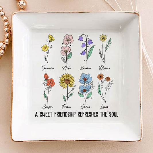 Sweet Friendship - Personalized Custom Jewelry Dish