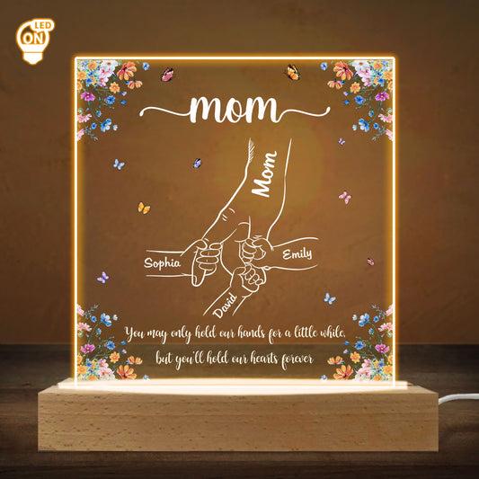 Hold Our Hearts Version 2 - Personalized Custom LED Light