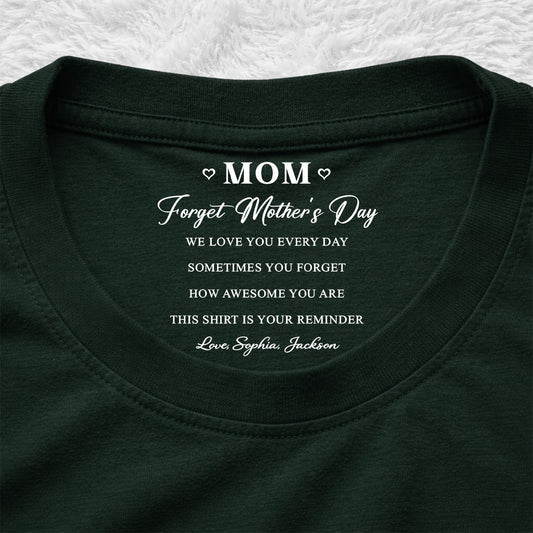 How Awesome You Are - Personalized Custom Inside Neck Print T-Shirt