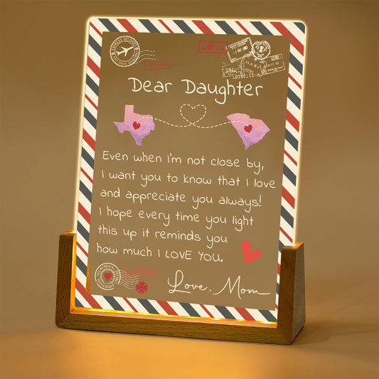 Daughter You Are My Sunshine - Personalized Custom Night Light