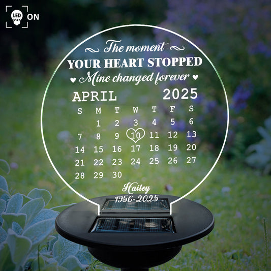The Moment - Personalized Custom Solar Light