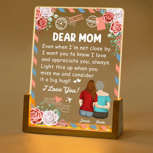 A Big Hug - Personalized Custom Night Light