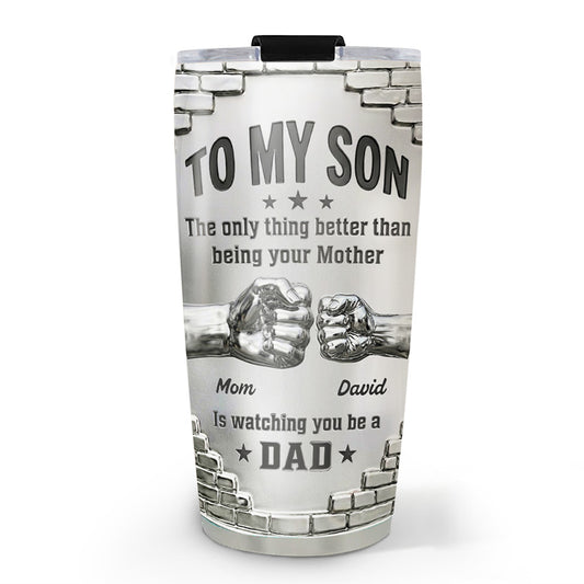 Mom Watching You Grow - Personalized Custom 3D Effect Tumbler