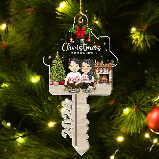 First Christmas In Our New Home - Personalized Custom Acrylic Ornament