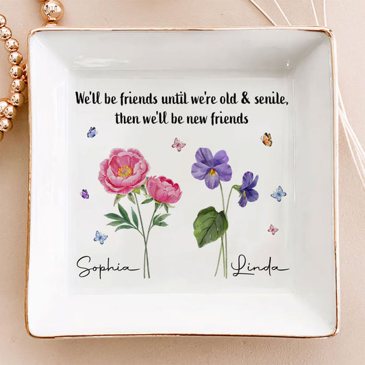 Where Flowers Bloom So Does Hope - Personalized Custom Jewelry Dish