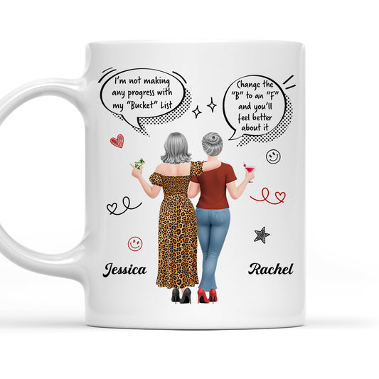 Change The Letter B To F - Personalized Custom Coffee Mug