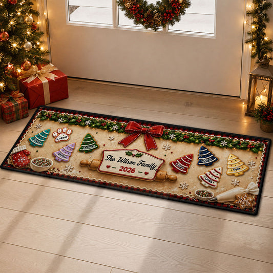 Family Cake - Personalized Runner Rug
