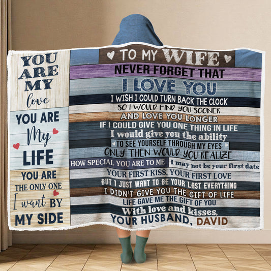 You Are My Love - Personalized Custom Hooded Blanket