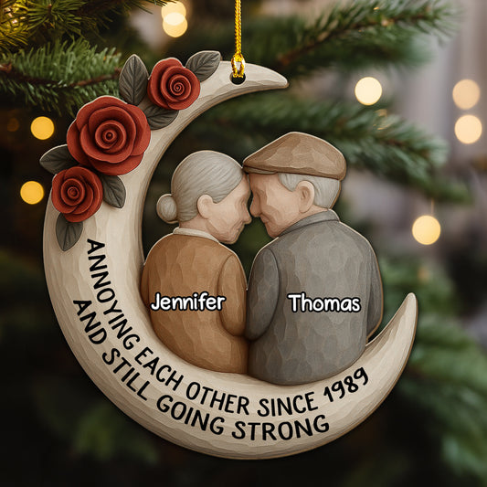 Love You Forever - Personalized Custom 3D Effect Wood Ornament