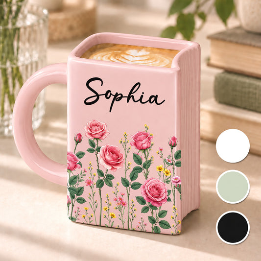 A Cozy Cup For Readers - Personalized Book Shaped Mug