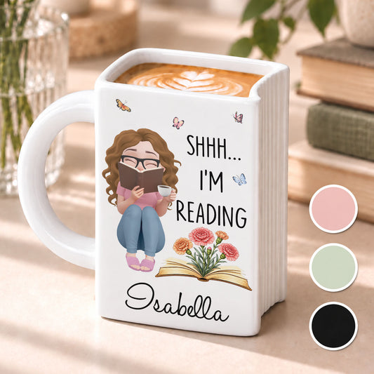 Custom Best Friend, Christmas & Birthday Friendship Keepsake Gift • Do Not - Personalized Book Shaped Mug
