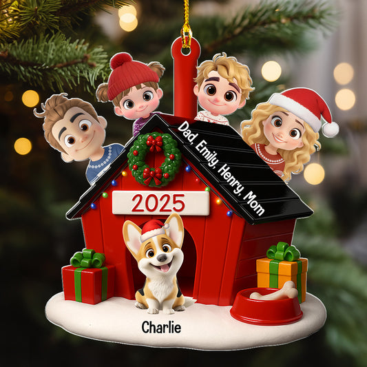 Peeking On You - Personalized Custom 3D Effect Acrylic Ornament
