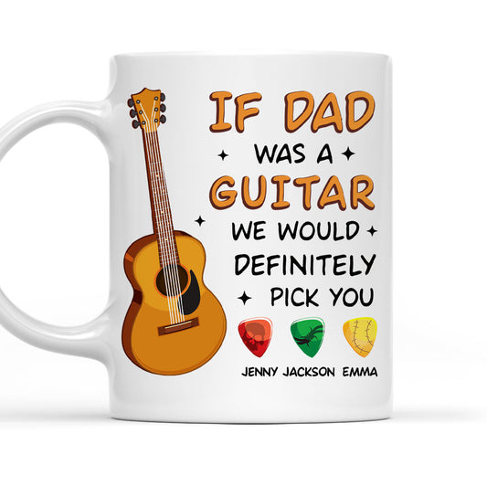 Guitar Dad No Limits - Personalized Custom Coffee Mug