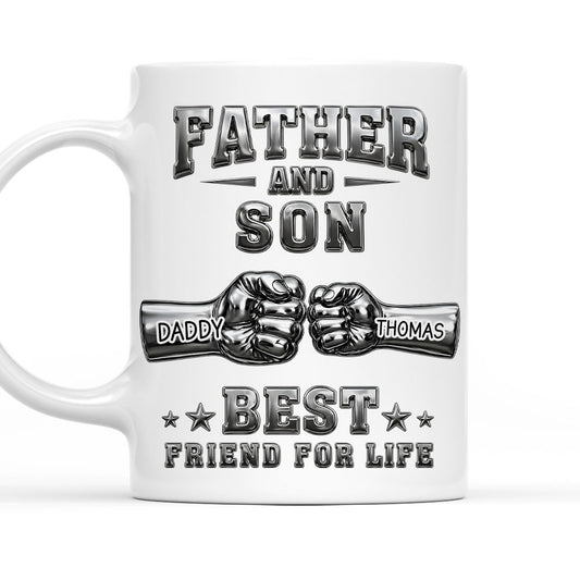 Best Friend For Life - Personalized Custom 3D Effect Coffee Mug
