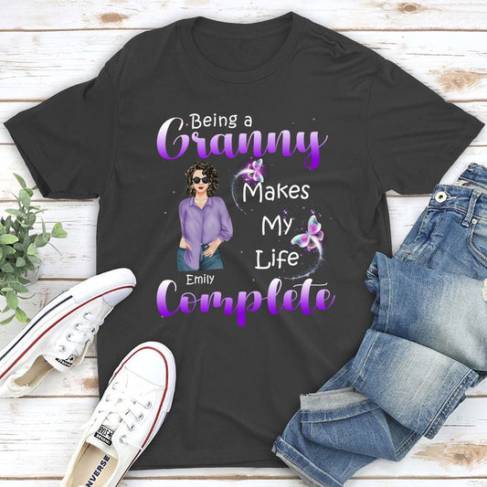 Being A Grandma - Personalized Custom Unisex T-shirt - Blithe Hub