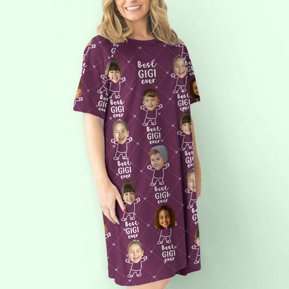 Best Grandma Ever - Personalized Custom 3/4 Sleeve Dress - Blithe Hub