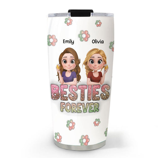 Always My Bestfriend Version 2 - Personalized Custom 3D Inflated Effect Tumbler