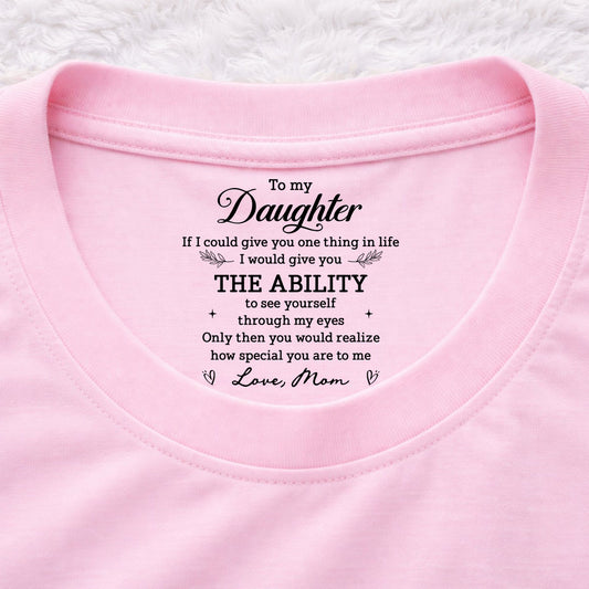 How Special You Are - Personalized Custom Inside Neck Print T-Shirt