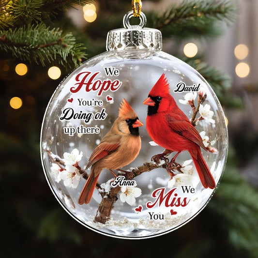 I Hope You Are Doing Okay - Personalized Custom 3D Effect Acrylic Ornament