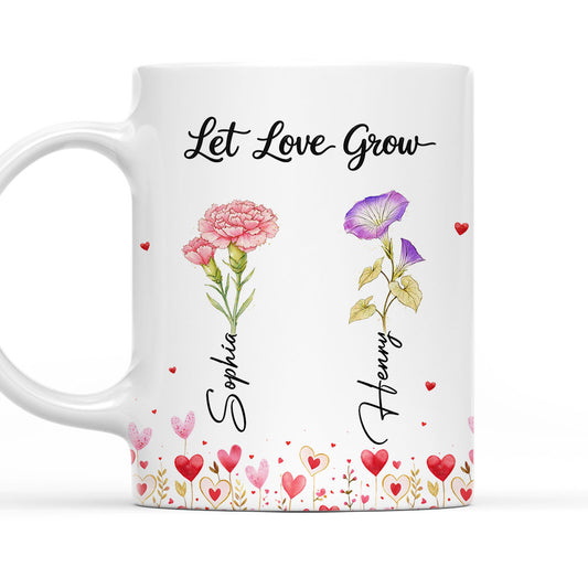 Let Love Grow - Personalized Custom Coffee Mug