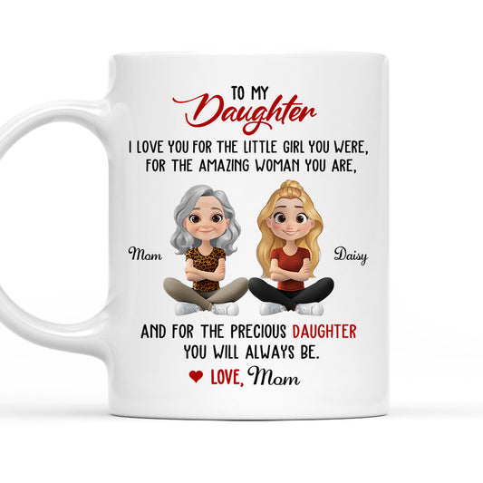 Proud Of The Woman You Are - Personalized Custom Coffee Mug