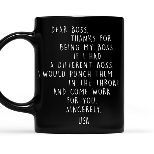 Dear My Boss - Personalized Custom Coffee Mug 
