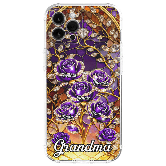 Rose Flower Grandma - Personalized Custom 3D Effect Phone Case