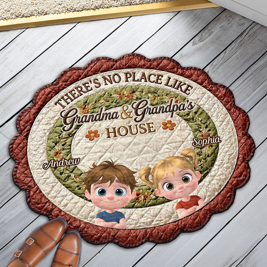 We Love Grandma And Grandpa House - Personalized Custom Doormat
