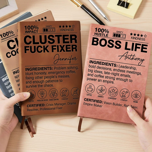 Funny Definition - Personalized Leather Journal