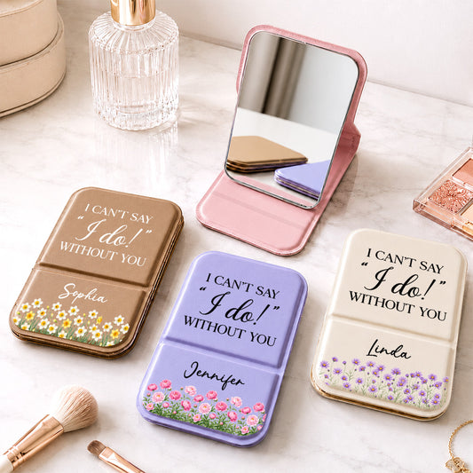 Thank You For Being There - Personalized Pocket Leather Mirror