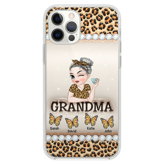 Grandma And Kids - Personalized 3D Inflated Effect Phone Case