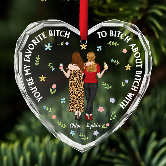 You're My Favorite - Personalized Custom Glass Ornament