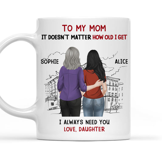 I Always Need You Mom Version 2 - Personalized Coffee Mug
