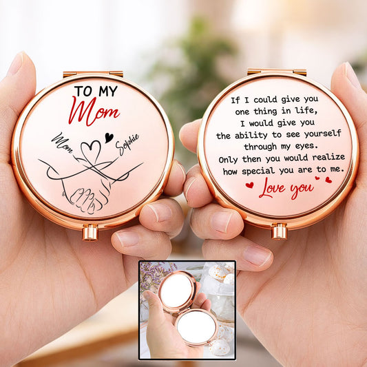 How Special You Are To Me Mom - Personalized Custom Compact Mirror