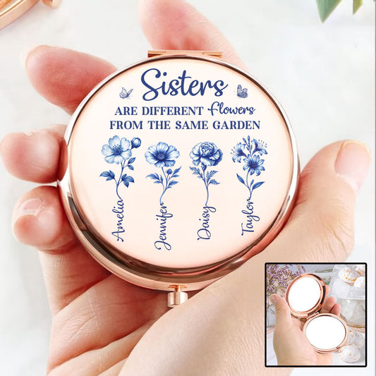 One Garden Endless Flowers - Personalized Custom Compact Mirror