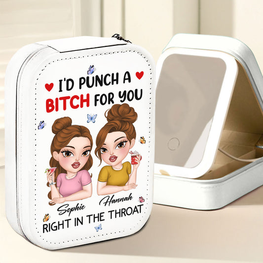 Punch A Bitch For You - Personalized Jewelry Box With LED Mirror
